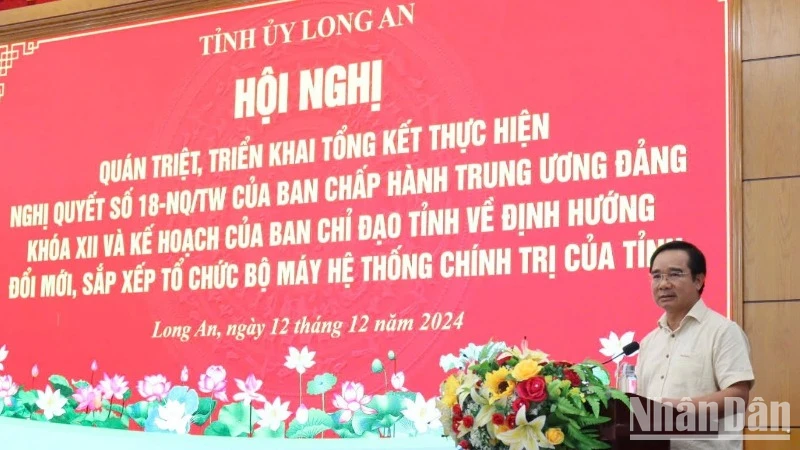 Ban Thường vụ Tỉnh ủy tổ chức Hội nghị quán triệt, triển khai tổng kết thực hiện Nghị quyết số 18-NQ/TW.