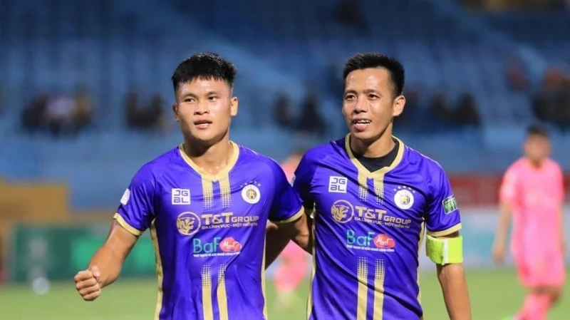 Tuấn Hải ghi bàn duy nhất cho Hà Nội FC. (Ảnh: Thethao247)