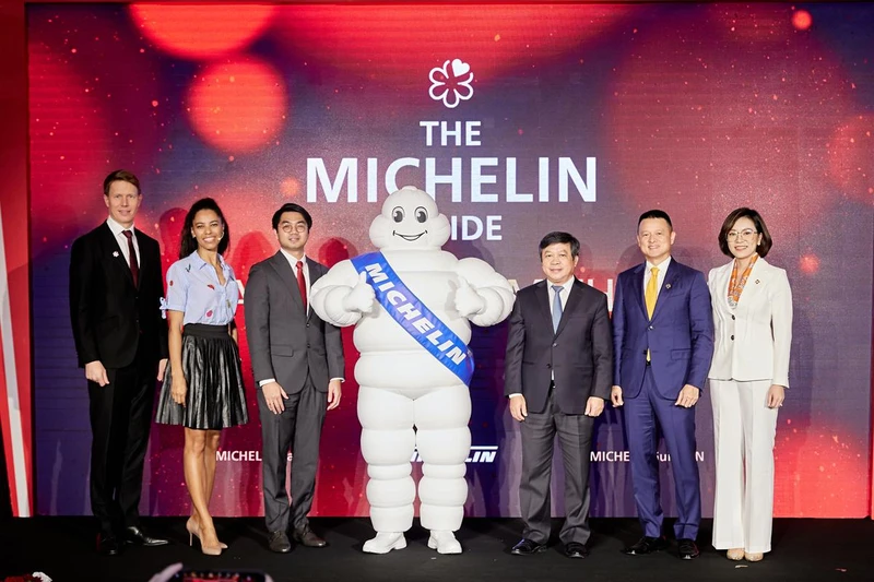 Các đại biểu dự buổi công bố Cẩm nang Michelin Guide tại 2 điểm đến Hà Nội và TP Hồ Chí Minh (Ảnh: Tổng cục Du lịch)