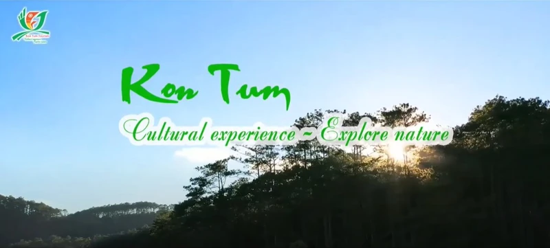 Video clip “Kon Tum - Trải nghiệm văn hóa, khám phá thiên nhiên” quảng bá hình ảnh thiên nhiên, văn hóa, con người vùng đất Kon Tum. (Ảnh chụp màn hình)
