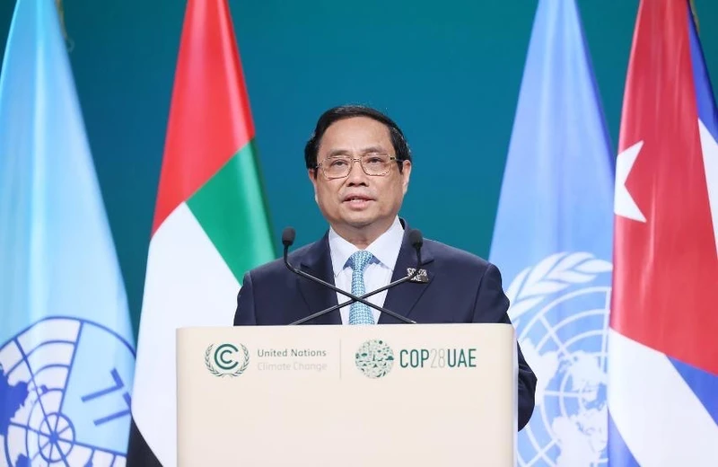 Thủ tướng Phạm Minh Chính phát biểu tại hội nghị. 