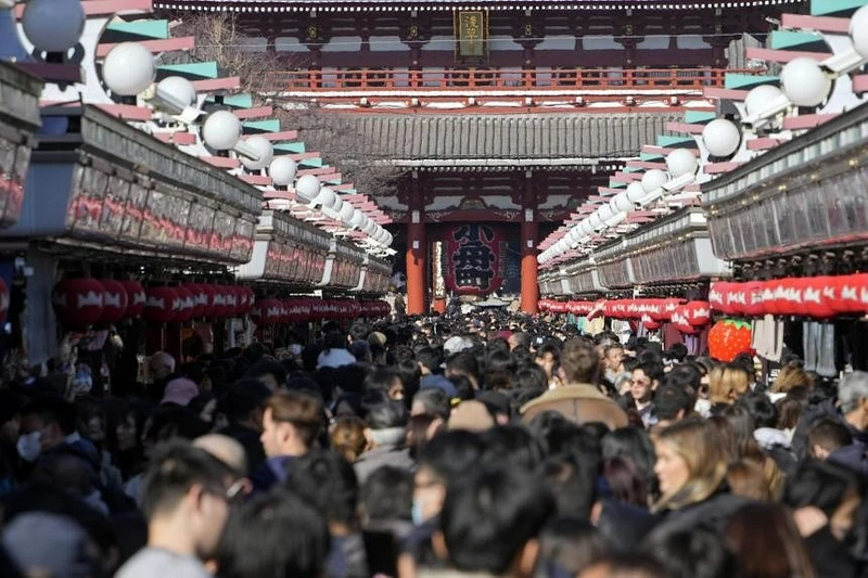 View - Lượng du khách nước ngoài đến Nhật Bản trong tháng 1 về mức trước đại dịch Covid-19