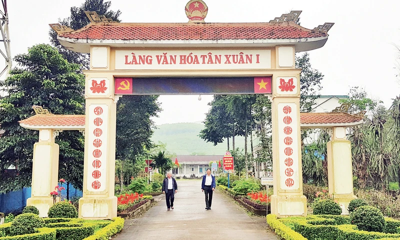 Thôn thông minh Tân Xuân 1, xã Cam Thành thuộc huyện nông thôn mới Cam Lộ.