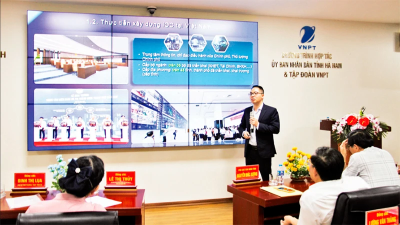 Giới thiệu các tiện ích tại Trung tâm điều hành thông minh tỉnh Hà Nam.