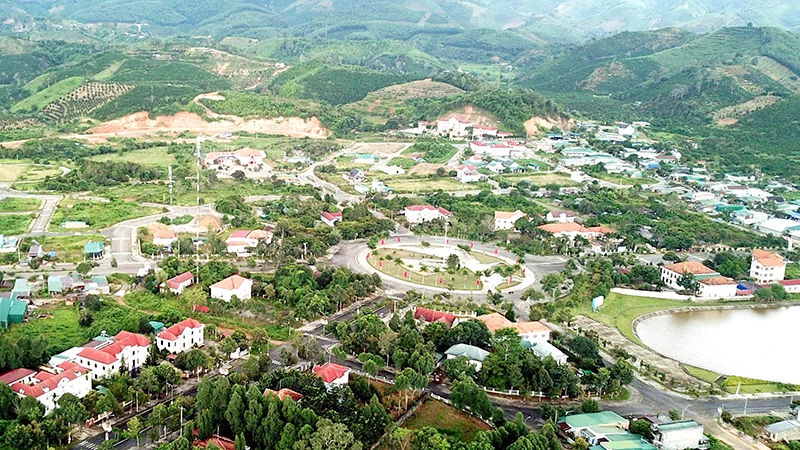 Khu vực trung tâm huyện Đam Rông, tỉnh Lâm Đồng.