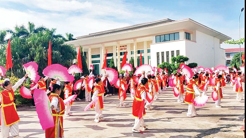 Phong trào dân vũ ở xã Nam Tân (huyện Nam Sách, tỉnh Hải Dương) góp phần nâng cao sức khỏe và tạo ra nét đẹp văn hóa làng quê.