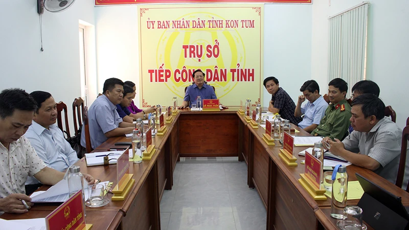 Buổi tiếp công dân định kỳ tháng 3/2024 tại Trụ sở Tiếp công dân tỉnh Kon Tum. (Ảnh UBND tỉnh Kon Tum)