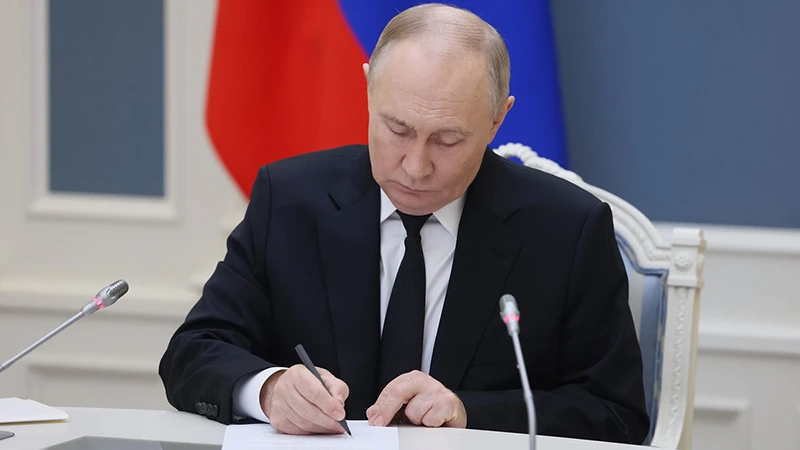 Tổng thống Nga Vladimir Putin. (Ảnh: RIA Novosti)