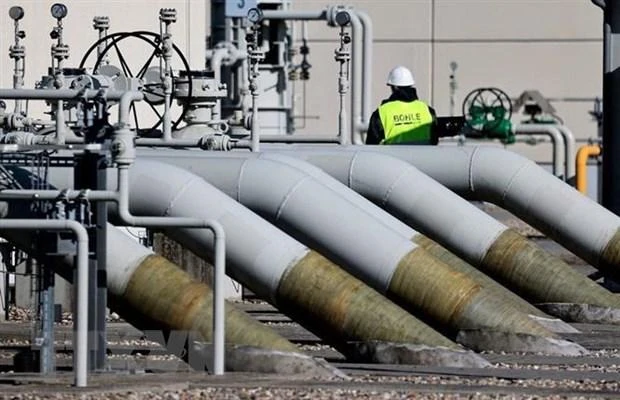 Đường ống dẫn khí đốt Dòng chảy phương Bắc 1 tại Lubmin, Đức. (Ảnh: Reuters/TTXVN)