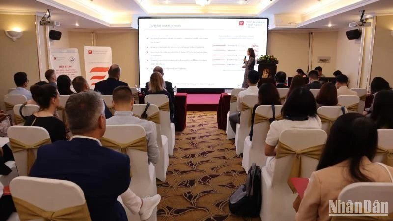 Quang cảnh hội thảo xúc tiến thương mại và kết nối doanh nghiệp Ba Lan-Việt Nam. 