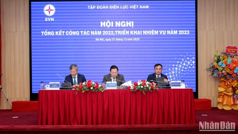 Hội nghị Tổng kết công tác năm 2022, triển khai nhiệm vụ năm 2023 của tập đoàn EVN. 