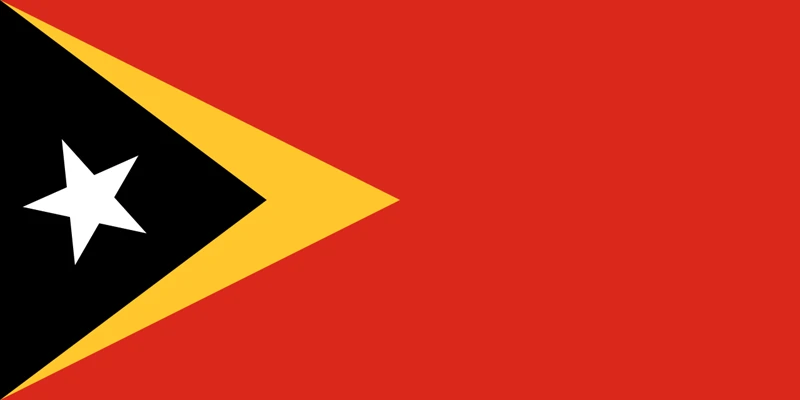 Quốc kỳ Timor-Leste.