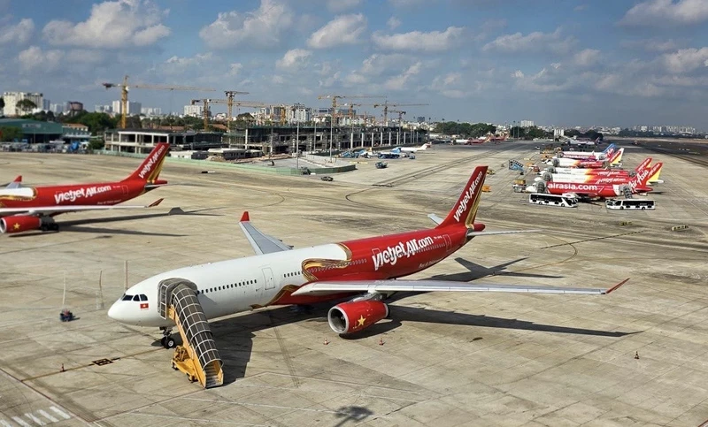 Trong quý I/2024, Vietjet mở mới 15 đường bay, nâng tổng số đường bay của hãng lên 140. Ảnh: Quang Nguyễn.