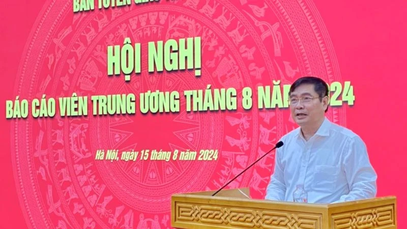 Phó Trưởng Ban Tuyên giáo Trung ương Phan Xuân Thủy kết luận hội nghị.