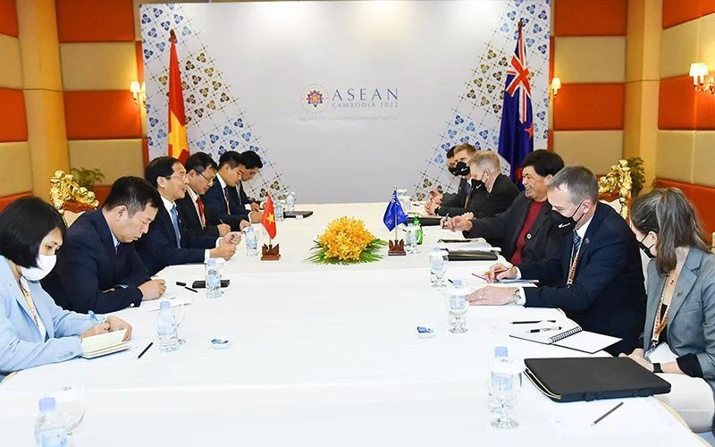 Việt Nam và New Zealand thúc đẩy hợp tác tại các diễn đàn đa phương. (Ảnh BỘ NGOẠI GIAO)
