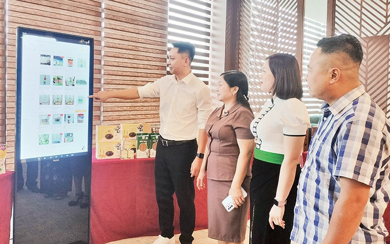 Sản phẩm nông sản của các hợp tác xã tại Sơn La đã được đưa lên sàn giao dịch thương mại điện tử.