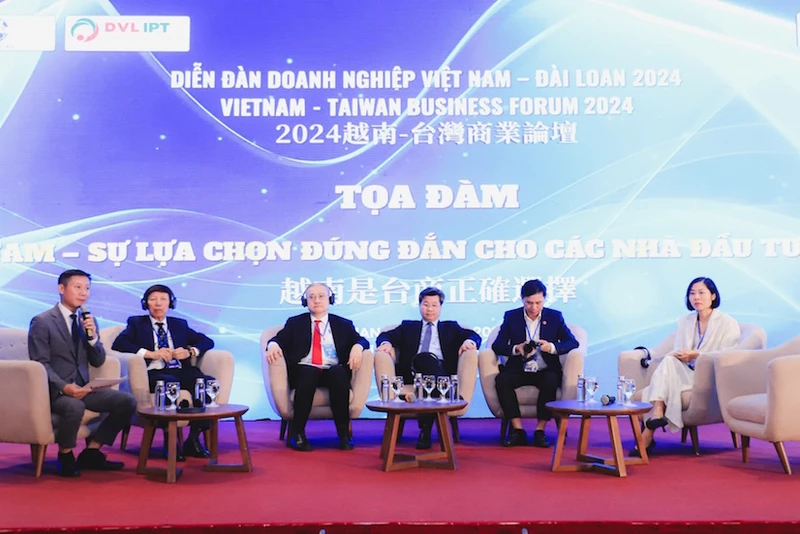 Quang cảnh Diễn đàn doanh nghiệp Việt Nam-Đài Loan (Trung Quốc) năm 2024.