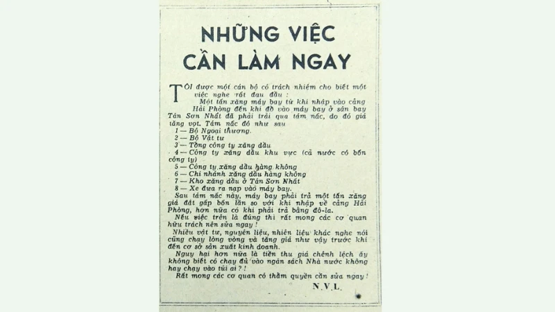 Những việc cần làm ngay (bài 3)