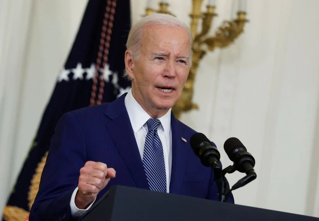 Tổng thống Mỹ Joe Biden phát biểu tại một sự kiện ở Nhà Trắng hôm 26/6. Ảnh: REUTERS