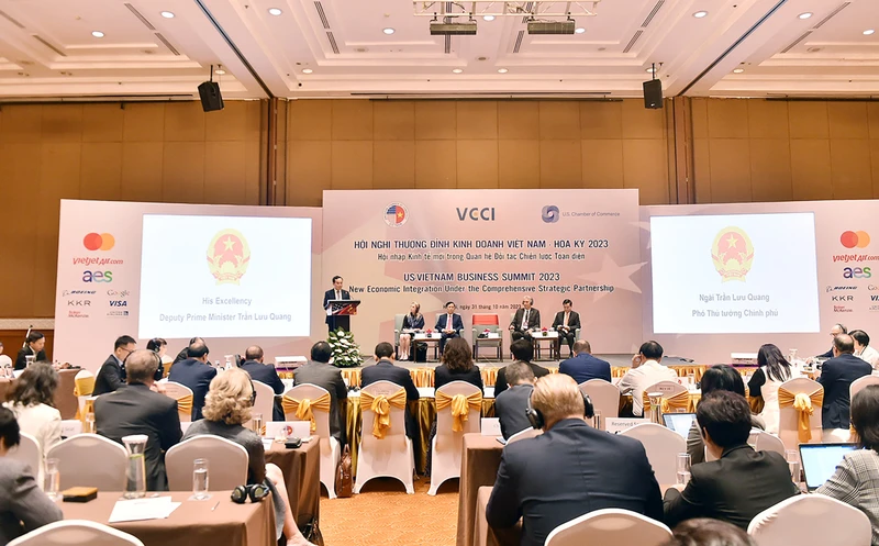 Quang cảnh Hội nghị Thượng đỉnh kinh doanh Việt Nam-Hoa Kỳ