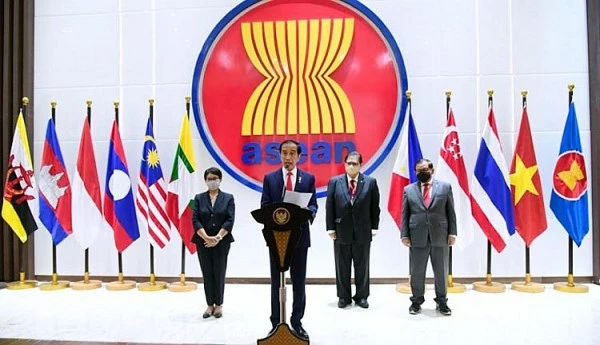 Tổng thống Jokowi thông báo chủ đề năm chủ tịch ASEAN 2023. (Ảnh: vov.vn)