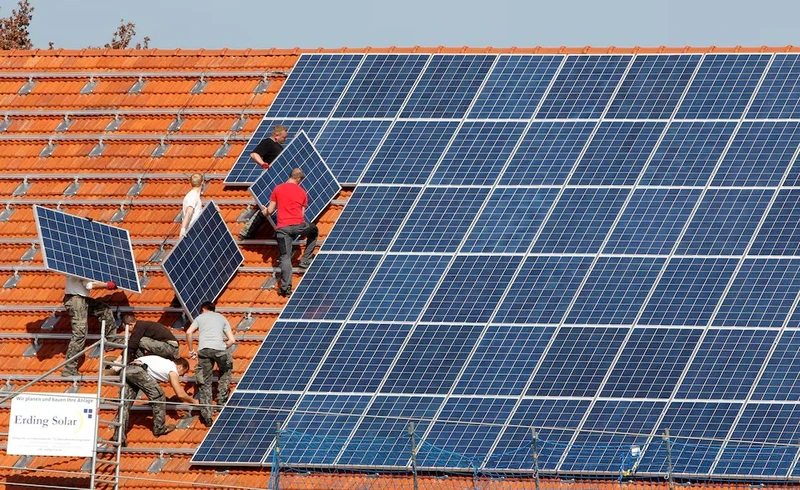 Solar panel installation in Landshut, Germany. (Photo: REUTERS) 