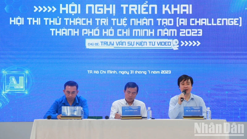 Ban tổ chức hội thi thông tin thể thức Hội thi “Thử thách trí tuệ nhân tạo Thành phố Hồ Chí Minh năm 2023”.