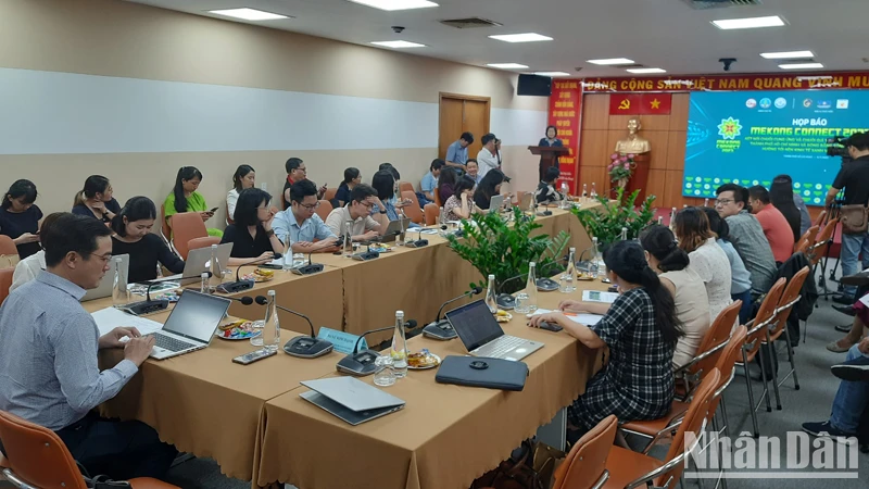 Quang cảnh họp báo thông tin về Diễn đàn Mekong Connect 2023.