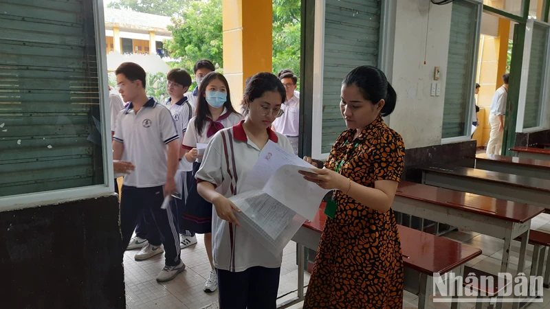 Học sinh Thành phố Hồ Chí Minh tham gia kỳ thi tốt nghiệp trung học phổ thông năm 2024.