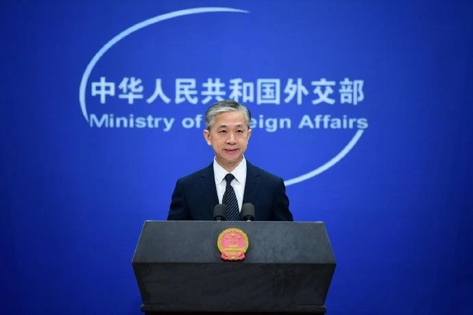 Người phát ngôn Bộ Ngoại giao Trung Quốc Uông Văn Bân. (Ảnh: Baidu.com)