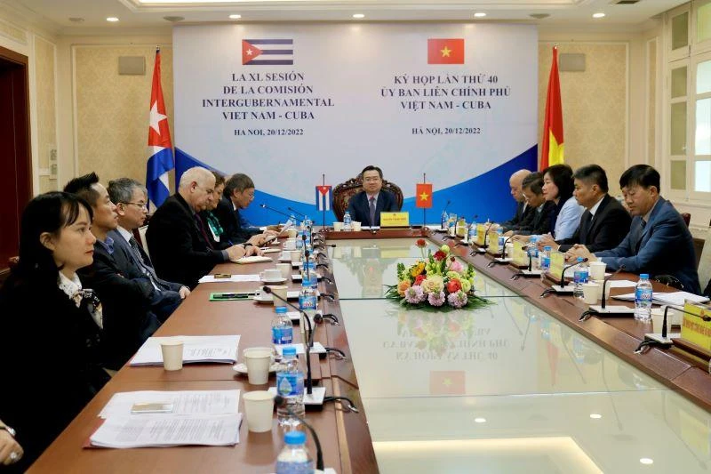 Đoàn đại biểu Việt Nam dự Kỳ họp lần thứ 40 Ủy ban liên Chính phủ Việt Nam-Cuba.