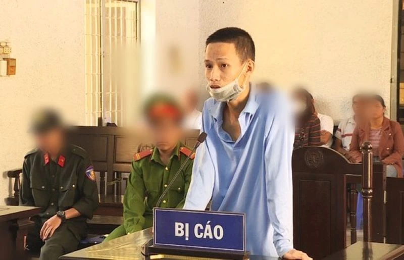 Bị cáo Đỗ Quang Mạnh tại phiên tòa.
