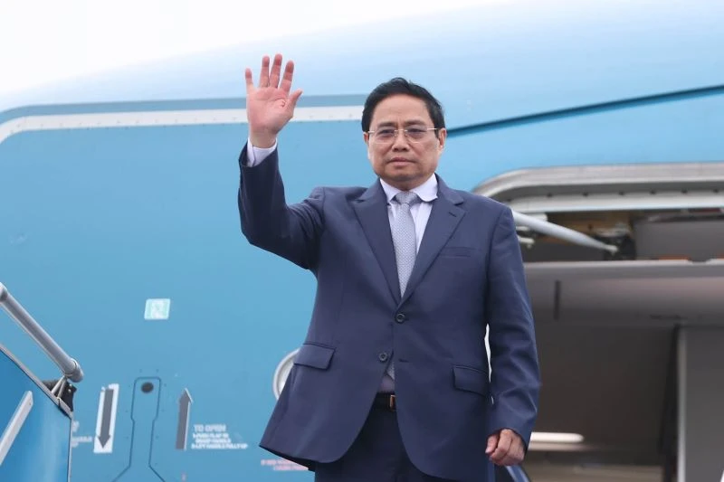Thủ tướng Phạm Minh Chính dẫn đầu đoàn lãnh đạo cấp cao Việt Nam lên đường dự Hội nghị cấp cao Ủy hội sông Mekong quốc tế lần thứ 4. 