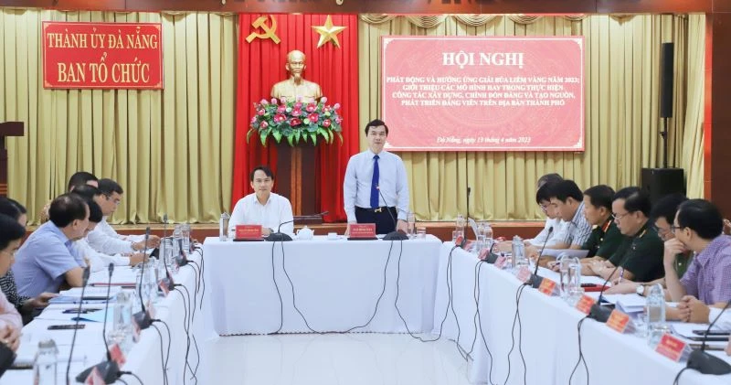 Hội nghị phát động và hưởng ứng Giải Báo chí viết về xây dựng Đảng (Giải Búa liềm vàng) Đà Nẵng năm 2023. 