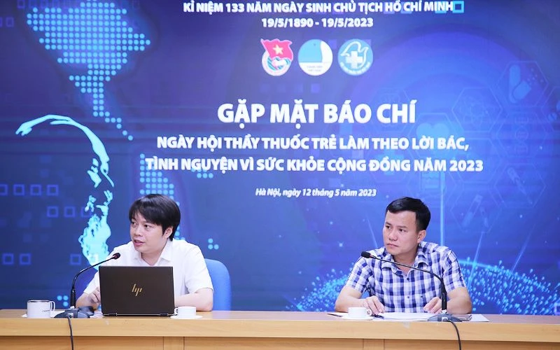 Đại diện Trung ương Hội Liên hiệp Thanh niên Việt Nam, Trung ương Hội Thầy thuốc trẻ Việt Nam cung cấp thông tin về Ngày hội.