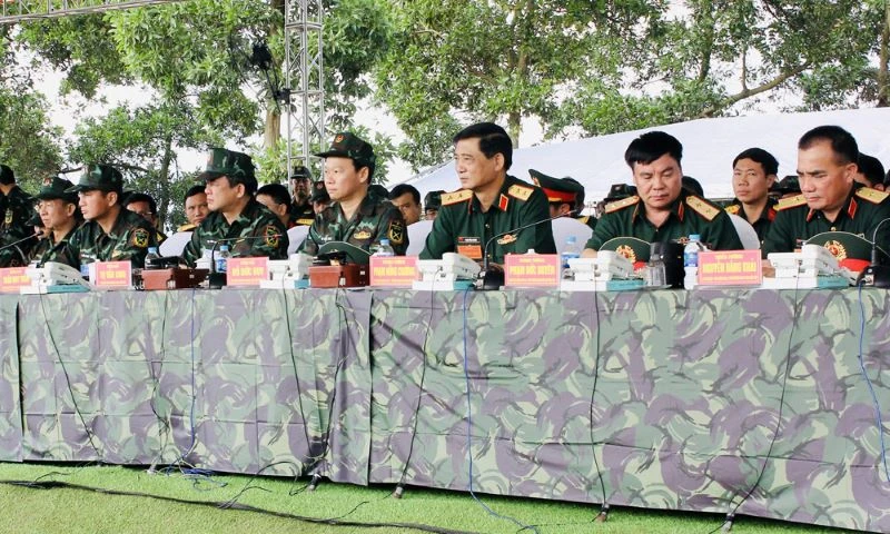 Ban Chỉ đạo diễn tập khu vực phòng thủ tỉnh Yên Bái năm 2023.