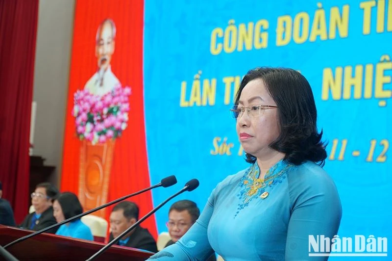 Phó Chủ tịch Tổng Liên đoàn Lao động Việt Nam Thái Thu Xương.