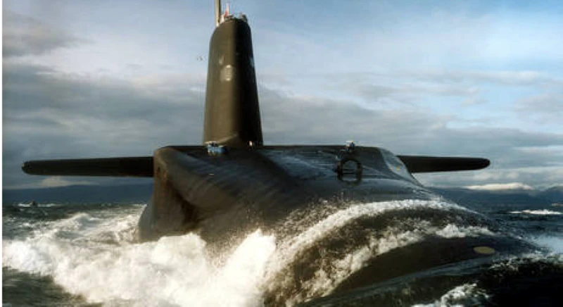 Tàu ngầm HMS Vanguard của Anh. (Ảnh: AFP)