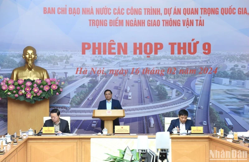 Thủ tướng Phạm Minh Chính dự và chỉ đạo phiên họp. (Ảnh: TRẦN HẢI)