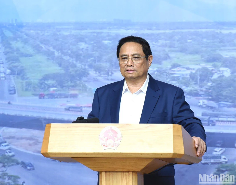 Thủ tướng Phạm Minh Chính phát biểu ý kiến tại Phiên họp. (Ảnh: TRẦN HẢI)