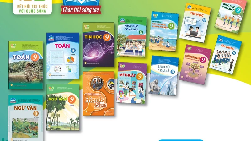 Sách giáo khoa lớp 9 của Nhà xuất bản Giáo dục Việt Nam. (Ảnh: Bạch Kim)