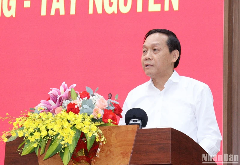 Phó Trưởng Ban Nội chính Trung ương Nguyễn Thanh Hải phát biểu tại Hội nghị.