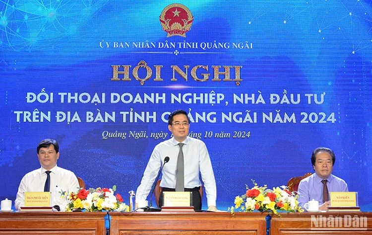 Lãnh đạo tỉnh Quảng Ngãi cam kết, tỉnh Quảng Ngãi luôn đồng hành cùng doanh nghiệp, tạo mọi điều kiện thuận lợi nhất để doanh nghiệp phát triển bền vững.