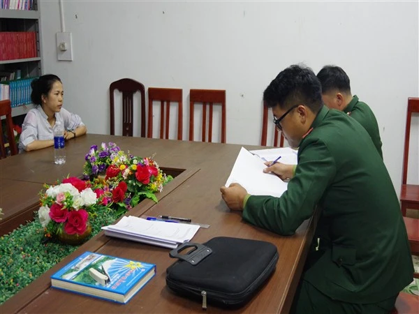 Đồn Biên phòng Cần Yên, Bộ Chỉ huy Bộ đội Biên phòng tỉnh Cao Bằng lấy lời khai đối tượng mua bán người.