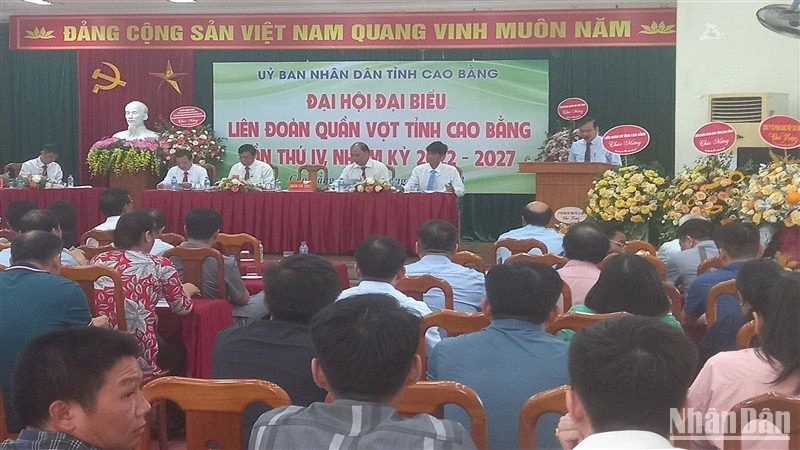 Quang cảnh Đại hội lần thứ 4, Liên đoàn Quần vợt tỉnh Cao Bằng.