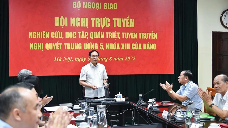 Bộ trưởng Ngoại giao Bùi Thanh Sơn chủ trì Hội nghị.