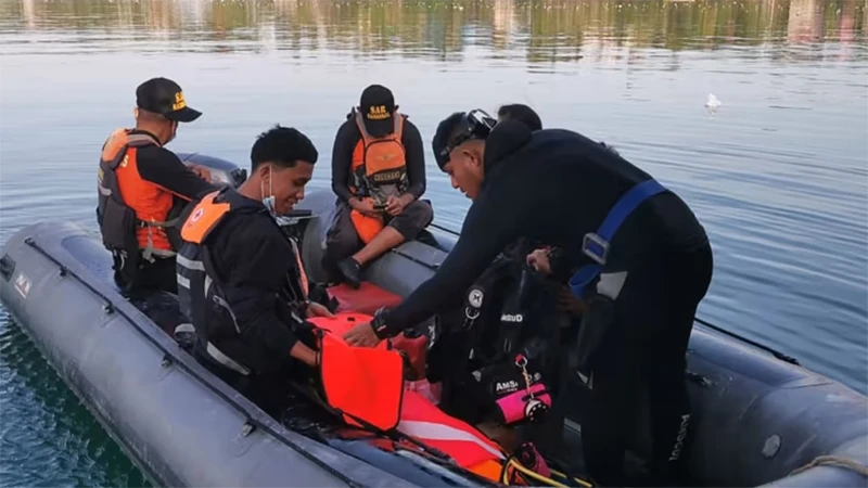 Nhân viên của Cơ quan Tìm kiếm và Cứu nạn Quốc gia Indonesia triển khai hoạt động tìm kiếm và cứu nạn tại Buton Tengah, ngày 24/7/2023. (Ảnh: Cơ quan Tìm kiếm và Cứu nạn Quốc gia Indonesia)
