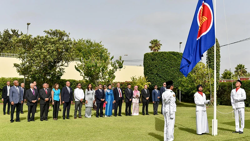 Lễ thượng cờ ASEAN đã được tổ chức trọng thể tại thủ đô Rabat.