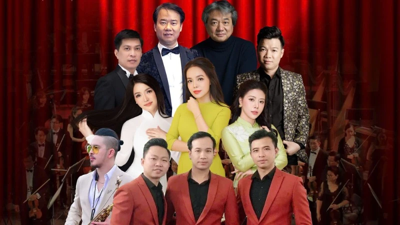 Các nghệ sĩ tham gia biểu diễn trong chương trình "Hanoi Concert - Đoài Melody".