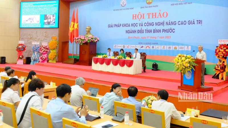 Nhiều giải pháp phát triển ngành điều được đưa ra tại hội thảo.